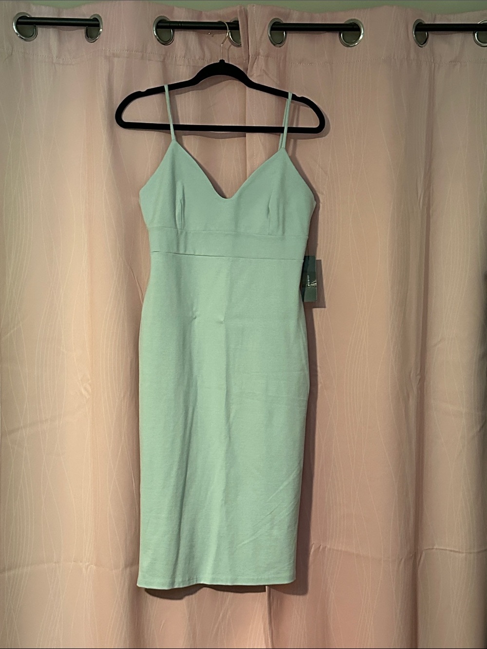 NWT Lulu's Mint Green Spaghetti-Strap Midi Dress